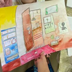 【アトリエべる王子教室】笑顔😃を描く🖌️、友達アート🎨の画像