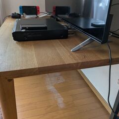 天然木オイル塗装ダイニングテーブル11/29までの画像