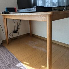 天然木オイル塗装ダイニングテーブル11/29までの画像