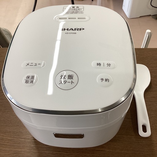 美原店  3mm黒厚釜 2022年製　　炊飯器　炊飯ジャー　天面操作　LED表示　KS-CF05B-W
