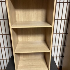 ●３段カラーボックス●木目