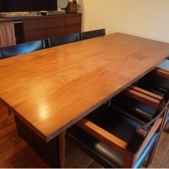 【お値下げしました】Ritzwell（リッツウェル） ダイニングテーブルと椅子6脚のセットの画像