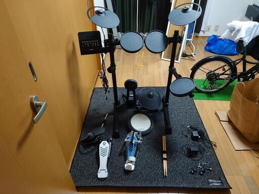 【美品】電子ドラム YAMAHA DTX480KSC、マット・イス付