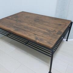 天然木パイン無垢材　センターテーブルの画像