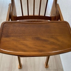 【受付終了】【山崎木工】折りたたみ　ベビーチェアの画像