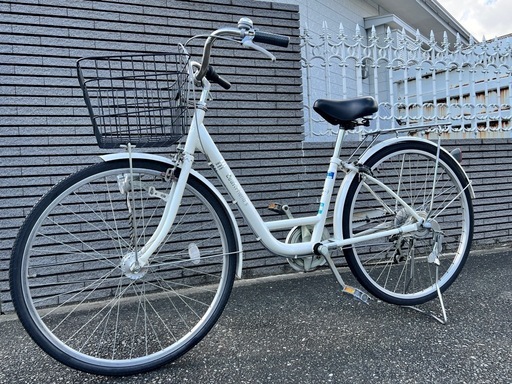 【ご予約中】点検済み　中古自転車  YouTube?動画あり　BAA 　26インチ　定価◾️33800円オートライト6段ギアつよタイヤ