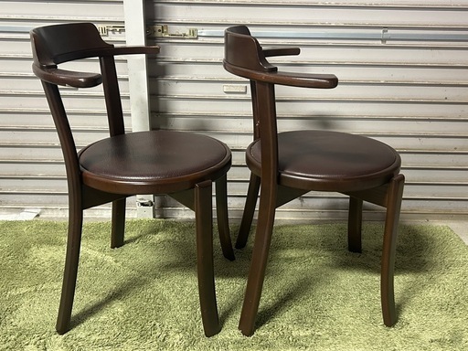 ☆2点セット　旭川家具のオシャレな椅子 