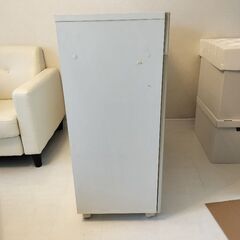 食器棚　キッチンカウンター　幅90 ホワイト　ガラスキャビネット　レンジ台　レンジラック　キッチンラックの画像