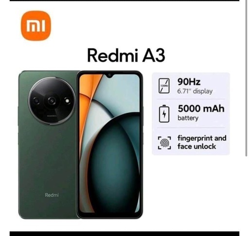 未開封Xiaomi Redmi A3 ミッドナイトブラック 4GB ＋128GB