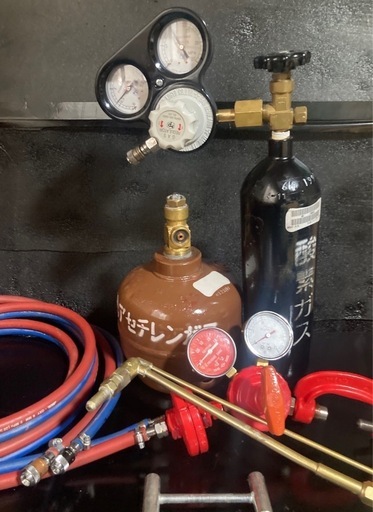 ガス切断機セット 両方満タン