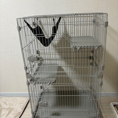 猫　2段ケージ　