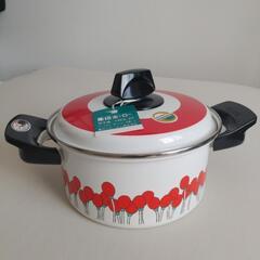 ZOJIRUSHIホーロー両手鍋　20cm　3.1㍑　未使用品