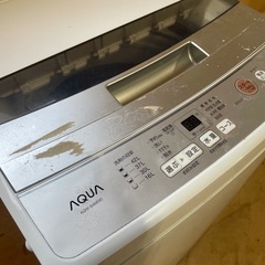 110802 訳あり　アクア4.5kg洗濯機　2022年製の画像