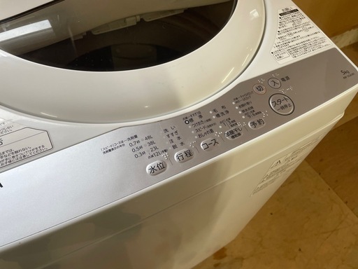110805 東芝5.0kg洗濯機　2018年製