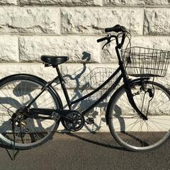 中古 自転車 ママチャリ 26インチ ギア付き ライト付き