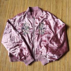 🈹リバーシブル サテンブルゾン