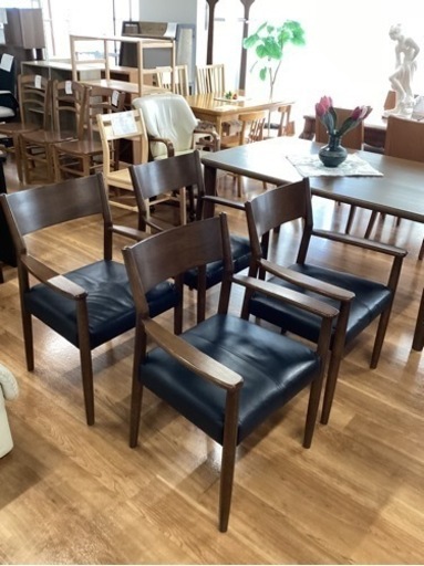 ダイニングチェア（4脚）【町田市再生家具】242070