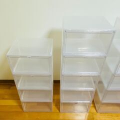 シューズボックス W約36cm D約28.5cm H約23cm 22箱 送料込みの画像