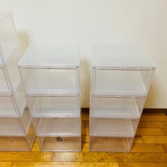 シューズボックス W約36cm D約28.5cm H約23cm 22箱 送料込みの画像