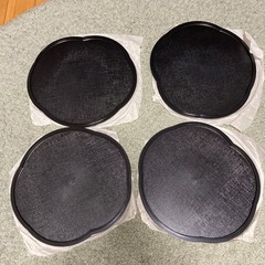 未使用　お盆セット　バラ売り可能　黒の画像