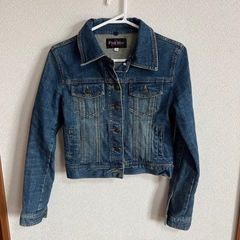 お値下げ致しました！ピンクミックス　デニム　ジャケット　M