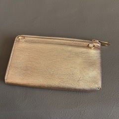 【期間限定販売12/15まで】新品未使用　ANNA SUI ゴールド刺繍ポーチの画像