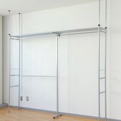 ツッパリ ハンガーラック ウォークインクローゼット(奥行45cm)