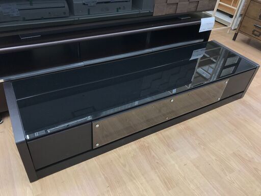 ★ジモティ割あり★  テレビ台 ブラック H30×W157×D44 クリーニング済み KJ6830