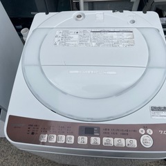【リサイクルサービス八光】2023年製　シャープ　7kg　全自動洗濯機　ES-T7154-W リサイクルサービス八光】2020年製 シャープ 全自動洗濯機 ES-T712-T 7