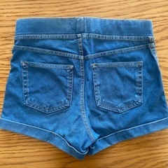 キッズ  デニムショートパンツ  150cmの画像