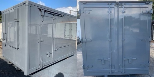 No.875 保冷バン 2t 車  アルミ 箱 バイク 倉庫 トラック コンテナ 米 保管庫 物置 DIY