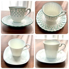 Noritake ノリタケ カップ&ソーサー 2種類 4客セットの画像