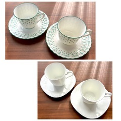 Noritake ノリタケ カップ&ソーサー 2種類 4客セットの画像
