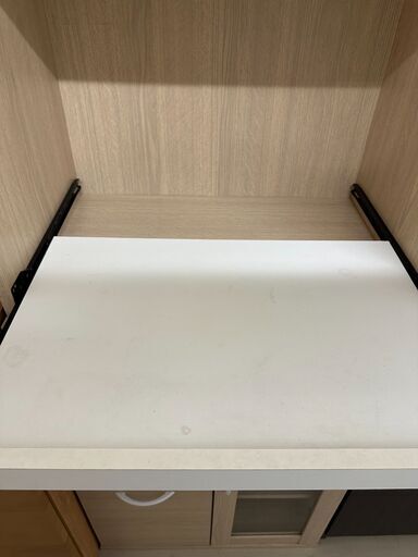 ジモティ来店特価!!　食器棚　ナチュラル　　J-1124