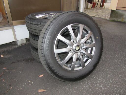 155/70R13ブリザックVRX2とアルミホイール4本セット2019年製