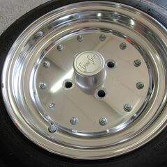 希少 TANABE SSR Div. SPEEDSTAR MK-I タナベ スピードスター マーク1  13インチ×6.0J (6J) +13　タイヤ付き　2本セットの画像
