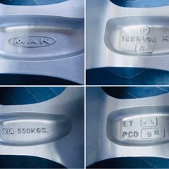 MAK DOLOMITI アルミホイール 14インチ 4本 の画像