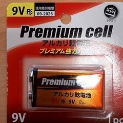 貴重品、9vのアルカリ電池！