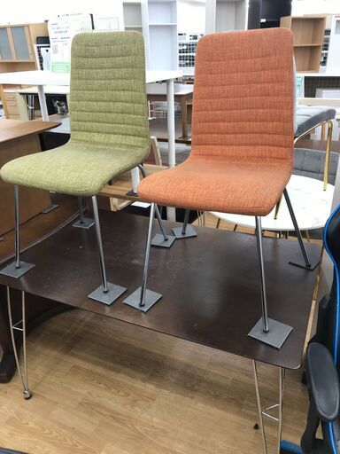 ★ジモティ割あり★  ダイニングセット 茶色 H69×W120×D75 クリーニング済み KJ6834