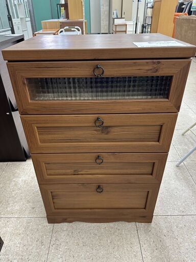 ★ジモティ割あり★  チェスト 茶 H90×D39.5×W58 クリーニング済み TJ9628