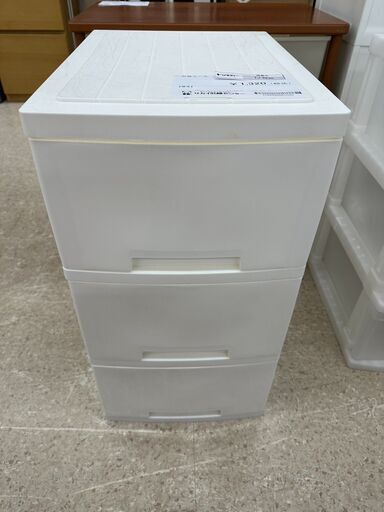 ★ジモティ割あり★  衣装ケース 白 H64×D46×W34 クリーニング済み TJ9630