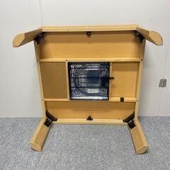 J6P2066 折りたたみ コタツ ニトリ アングル DC75LBR 正方形 750×750×380 コード無 インテリア 家具 中古 現状品の画像