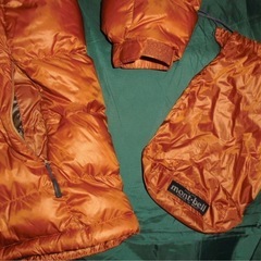 美品★mont-bell モンベル スタッフバッグ付 800フィルパワー アルパイン ダウン ジャケット Lの画像