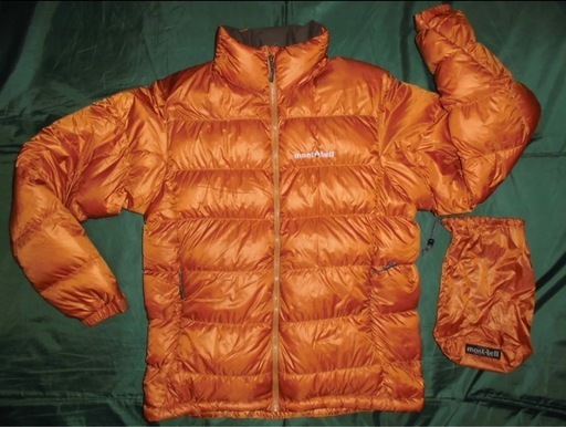 美品★mont-bell モンベル スタッフバッグ付 800フィルパワー アルパイン ダウン ジャケット L