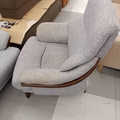 ★ジモティ割あり★ 1人掛けソファー グレー H97.5×D74×W84 クリーニング済み TC2066の画像