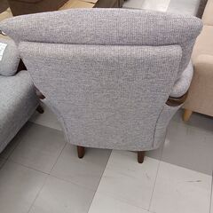 ★ジモティ割あり★ 1人掛けソファー グレー H97.5×D74×W84 クリーニング済み TC2066の画像