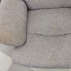 ★ジモティ割あり★ 1人掛けソファー グレー H97.5×D74×W84 クリーニング済み TC2066の画像