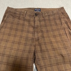 American eagle チェック柄パンツの画像