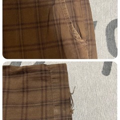American eagle チェック柄パンツの画像