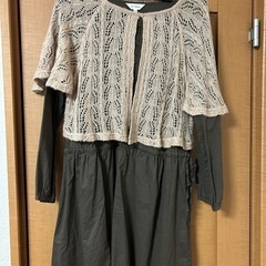 vert dense アンサンブルつきチュニック ブラウン